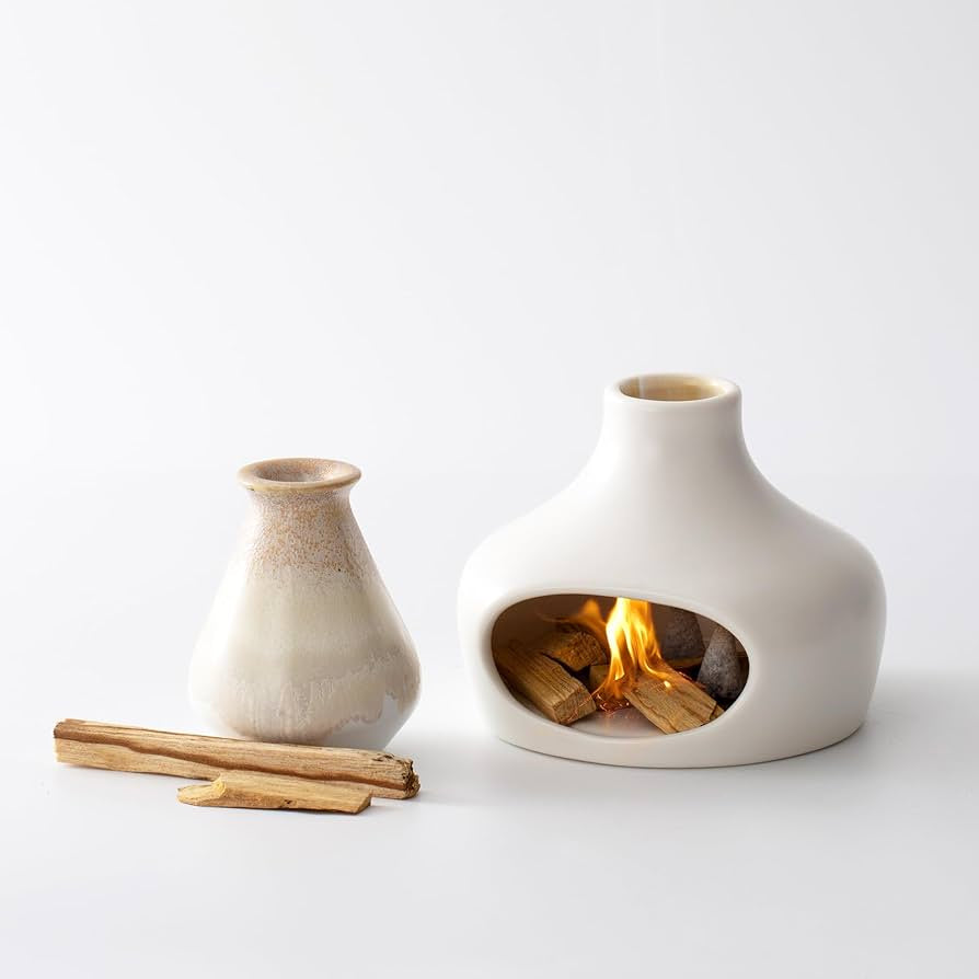 Base de Incenso Zen em Cerâmica