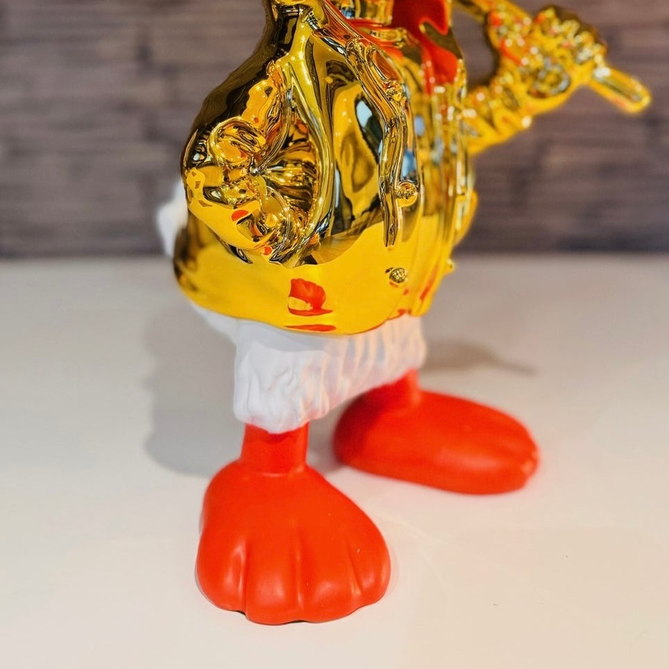 Estátua Pato Donald Baseball de Resina