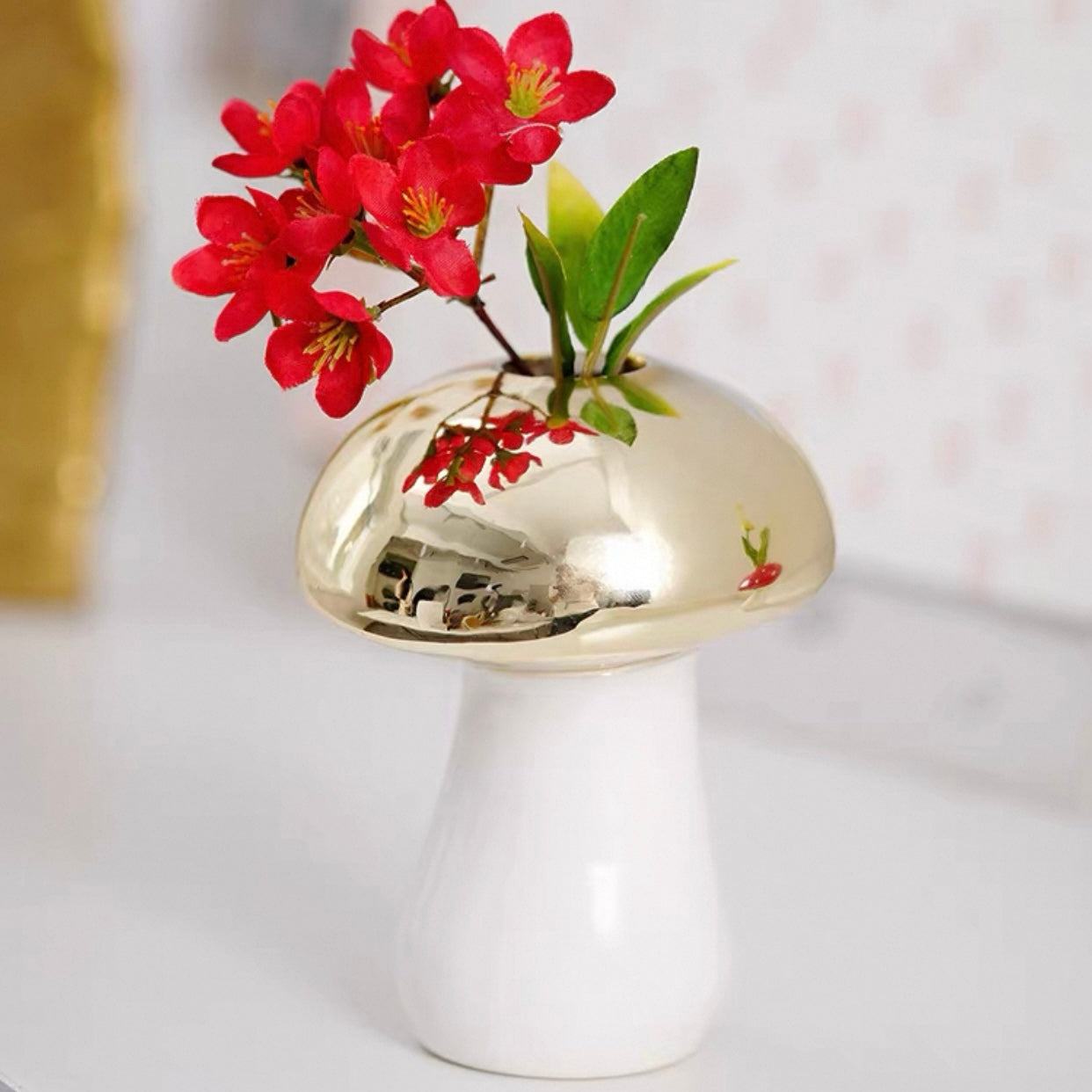 Mini Vaso de Cerâmica Cogumelo