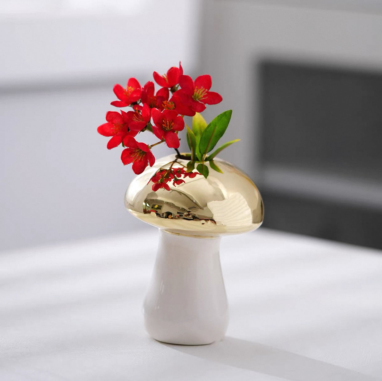 Mini Vaso de Cerâmica Cogumelo