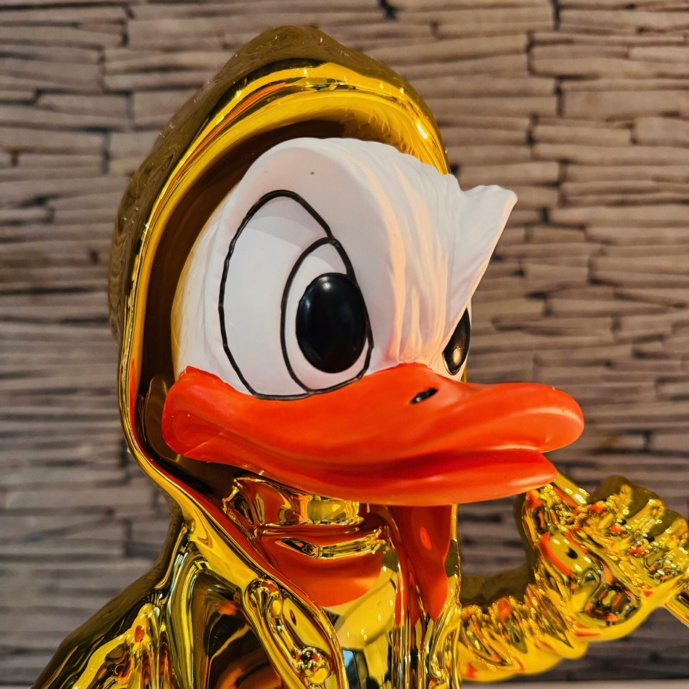 Estátua Pato Donald Baseball de Resina