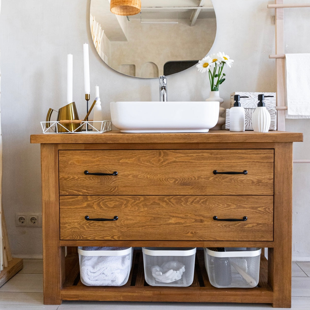 Cesta de Armazenamento Valli Decorativa
