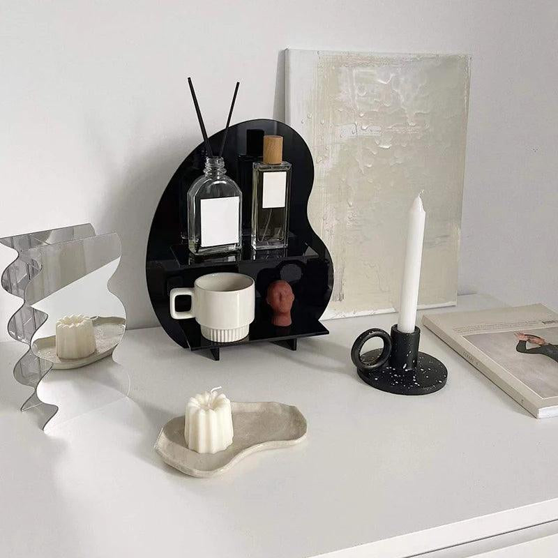 Organizador de Mesa de Acrílico Preto