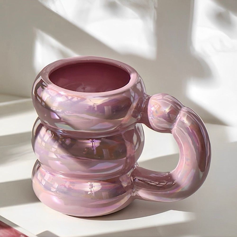 Caneca Bolhas em Cerâmica