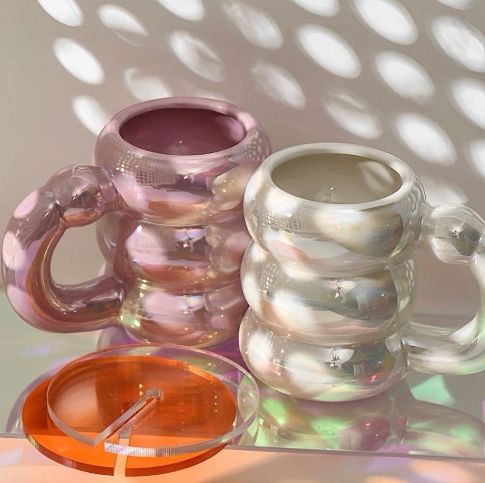 Caneca Bolhas em Cerâmica