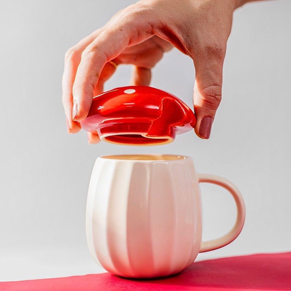 Caneca Cogumelo Cerâmica