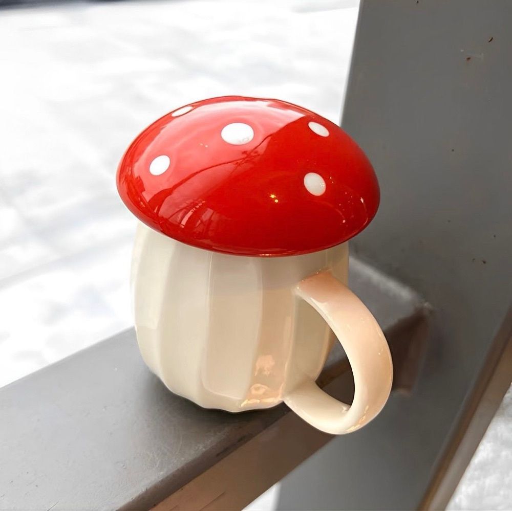 Caneca Cogumelo Cerâmica