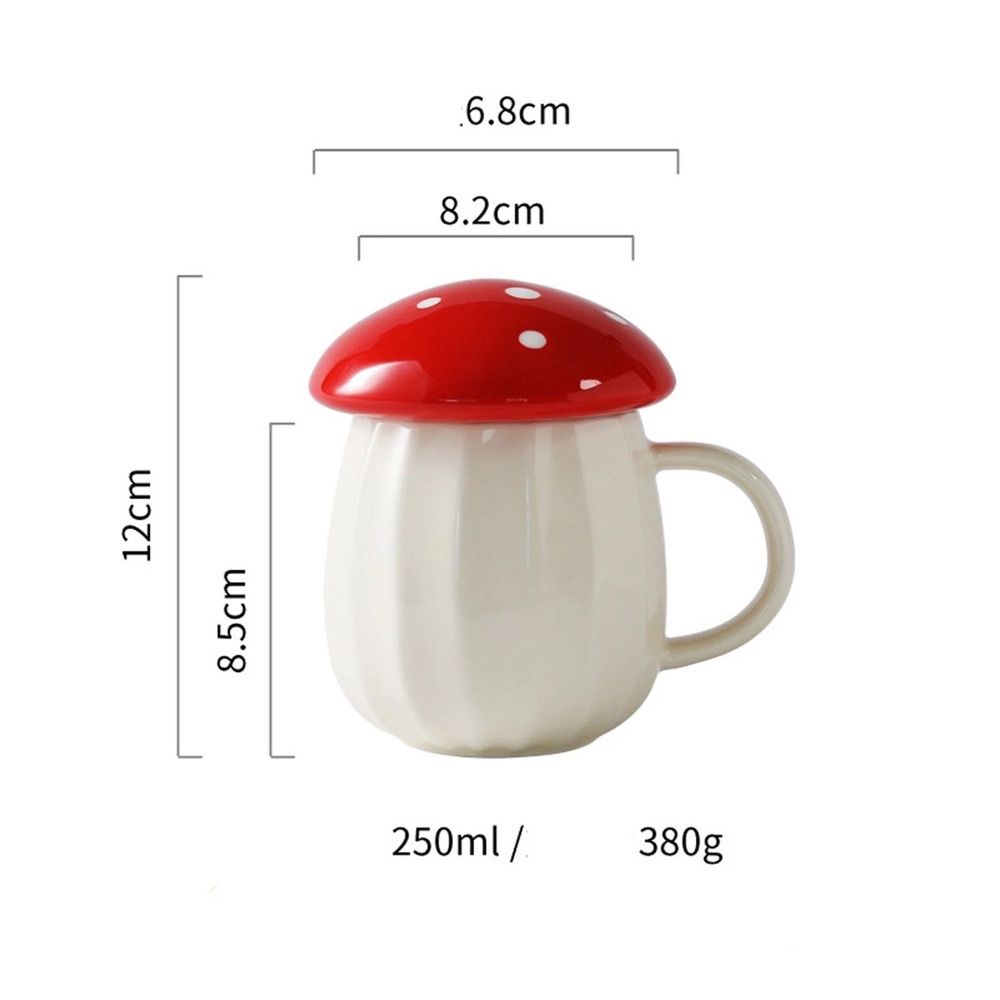 Caneca Cogumelo Cerâmica
