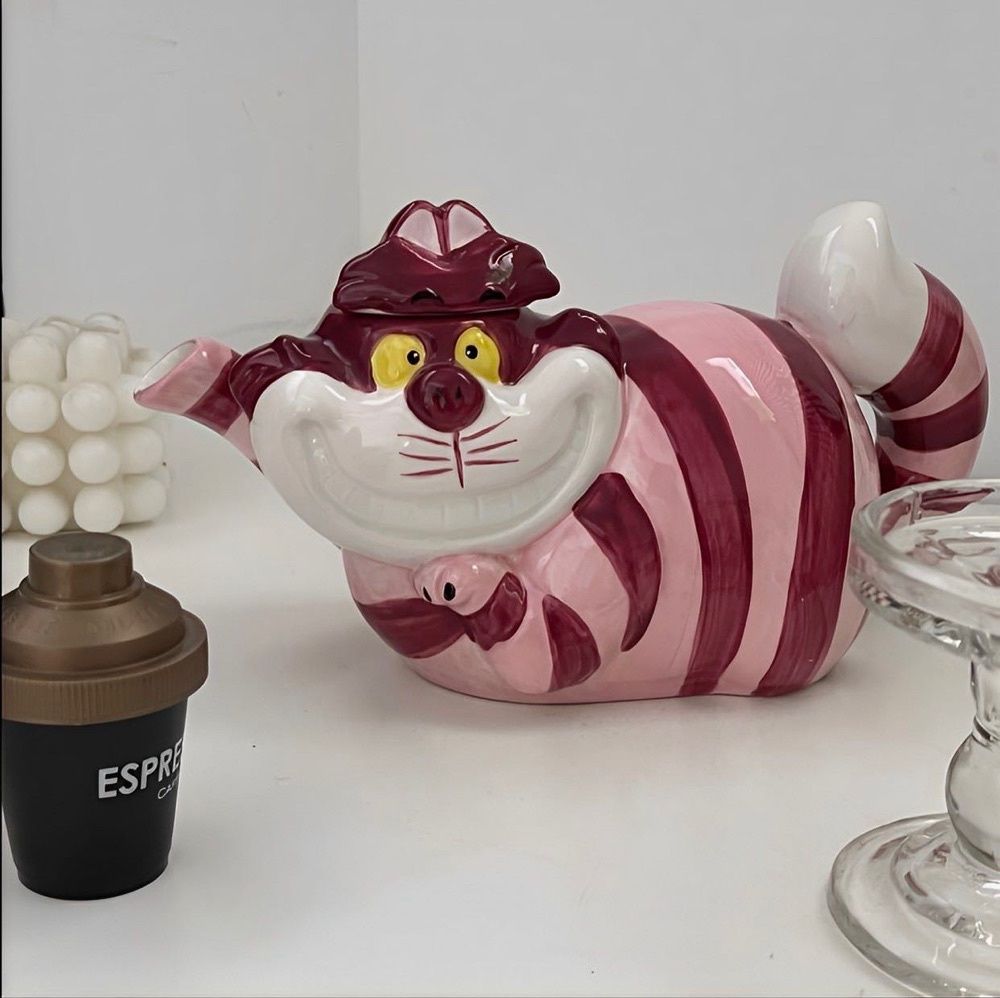 Chaleira Gato de Cheshire - País das Maravilhas