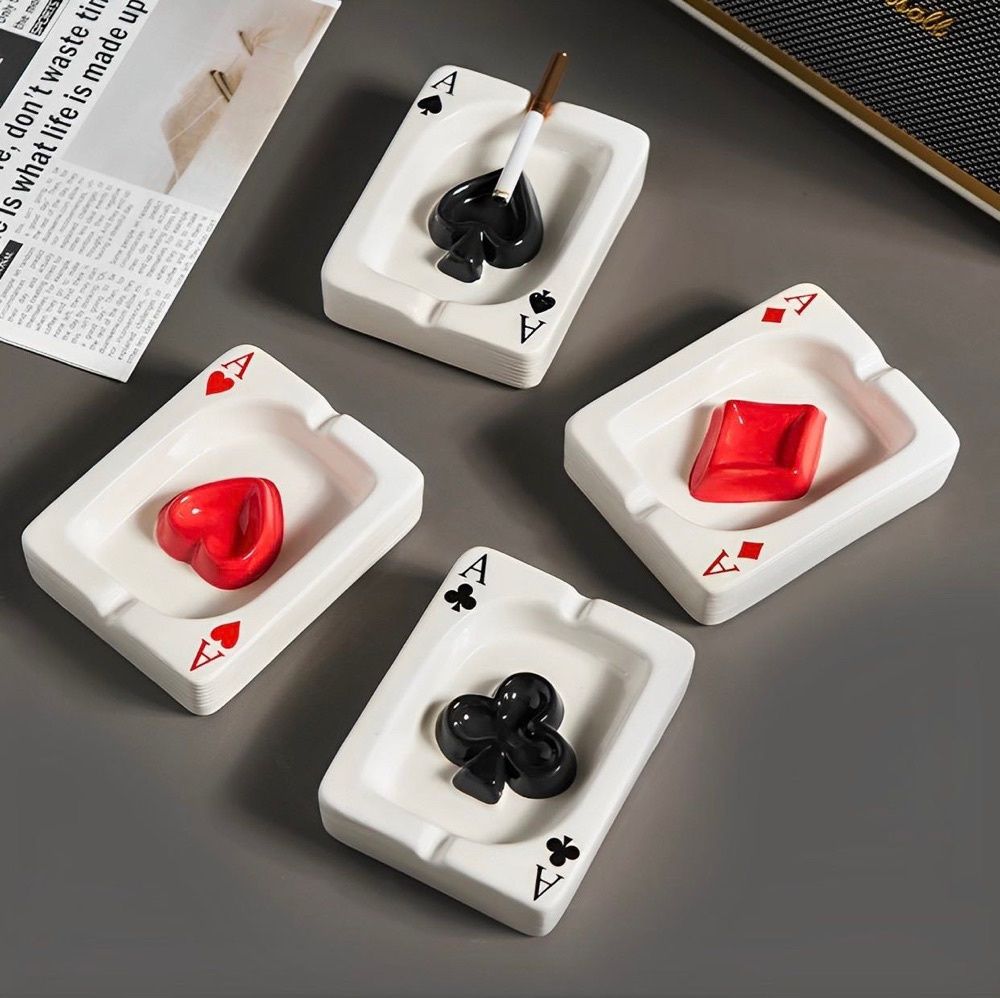 Cinzeiro de Poker em Cerâmica