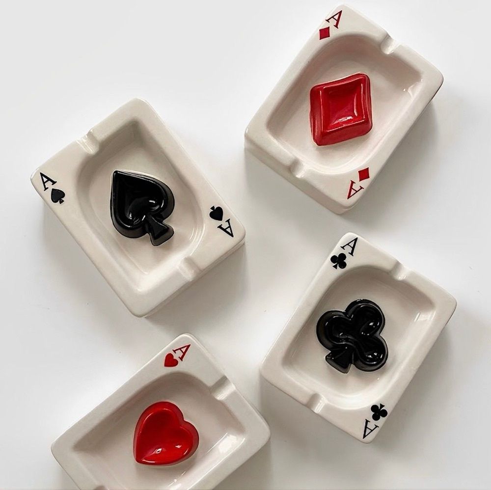 Cinzeiro de Poker em Cerâmica