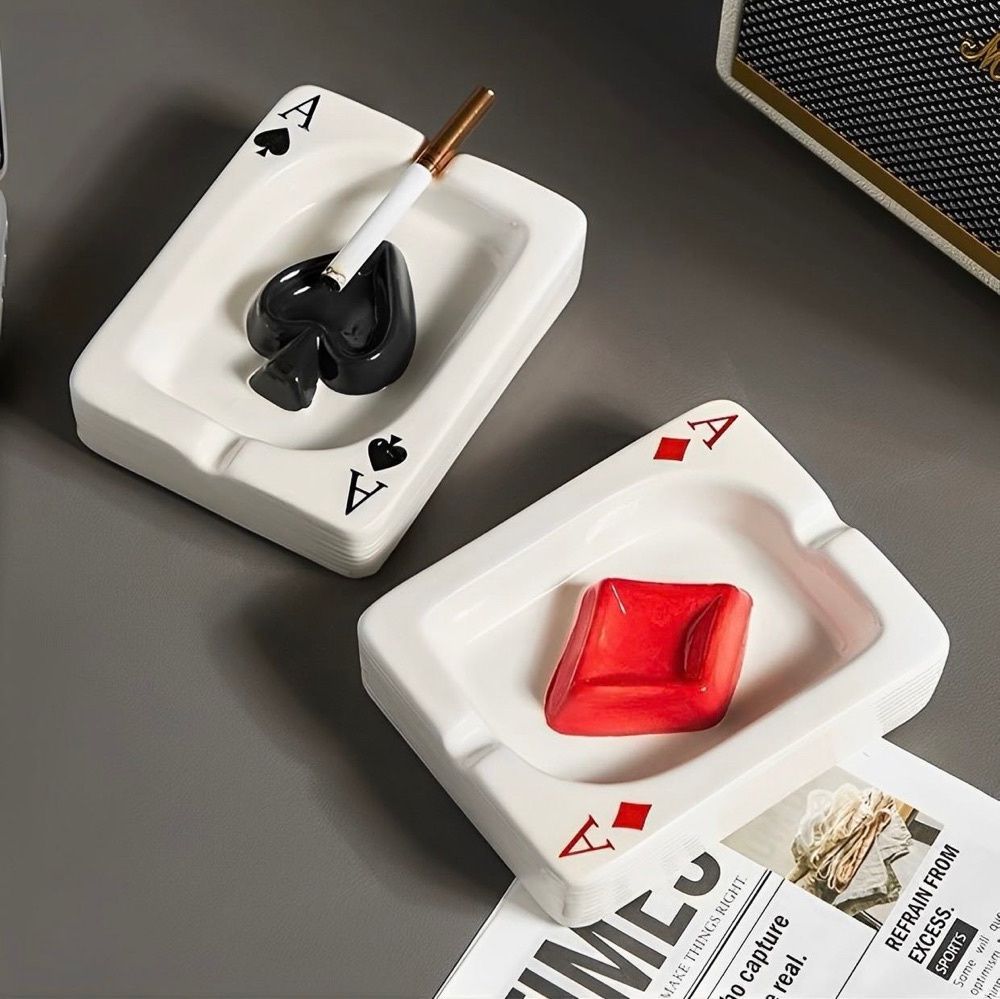 Cinzeiro de Poker em Cerâmica