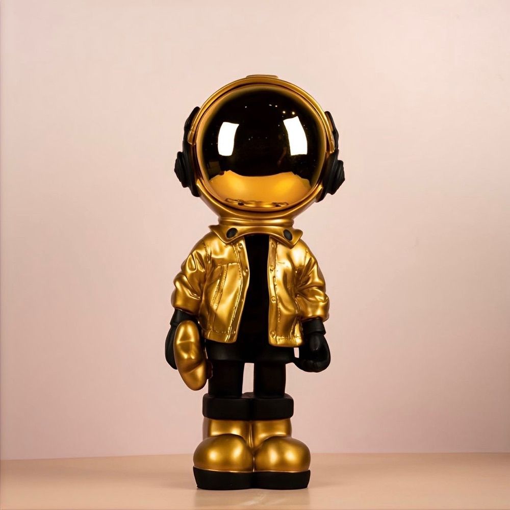 Estátua Astronauta Metalic