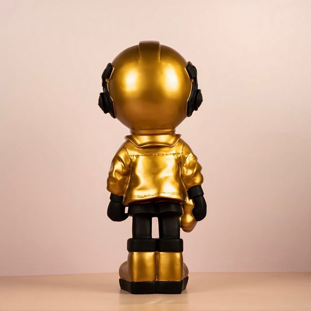 Estátua Astronauta Metalic