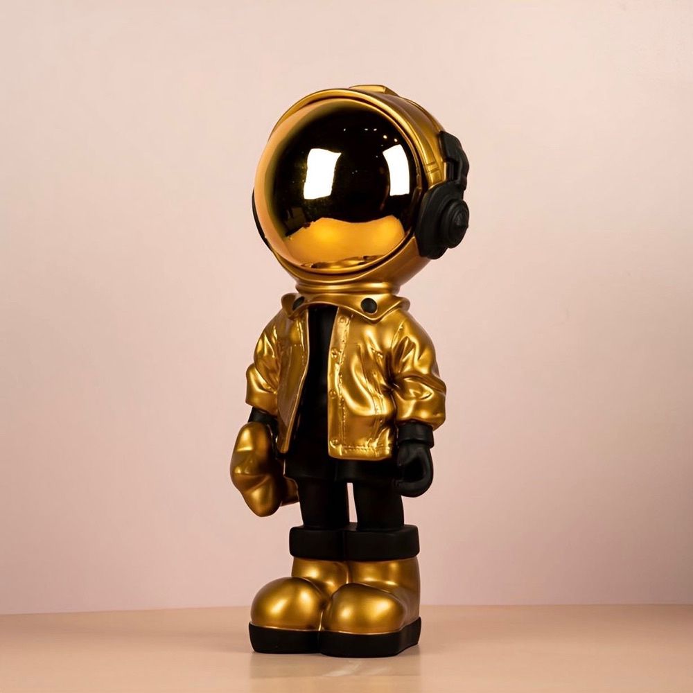 Estátua Astronauta Metalic