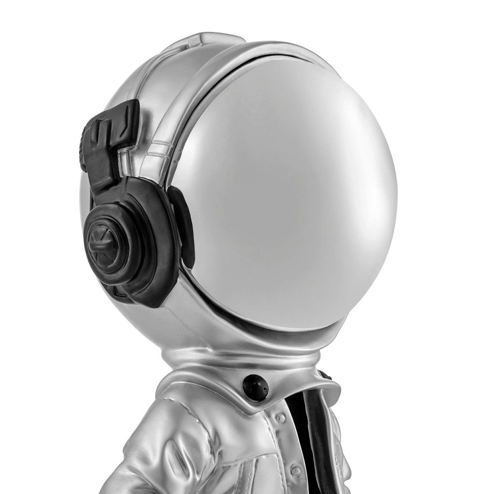Estátua Astronauta Metalic