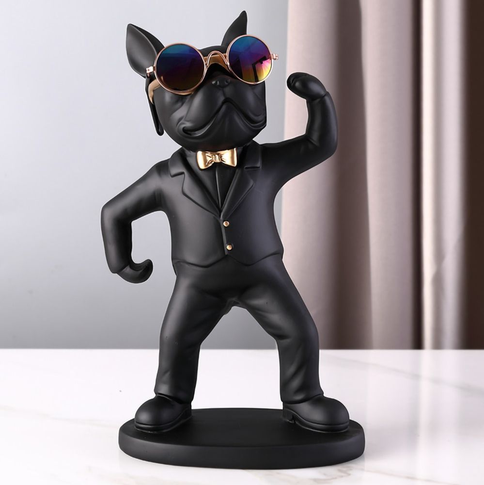 Estátua Bulldog Porta Taças