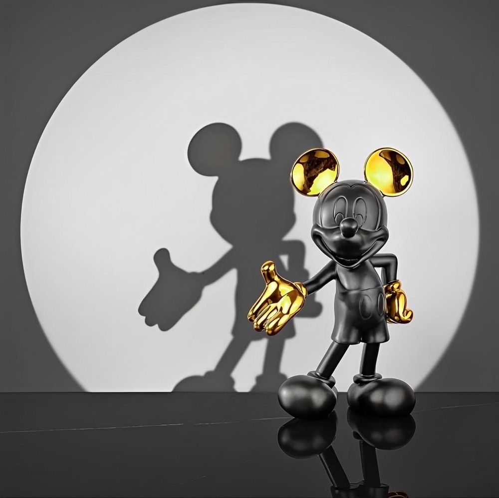 Estátua Mickey Mouse - Dourado