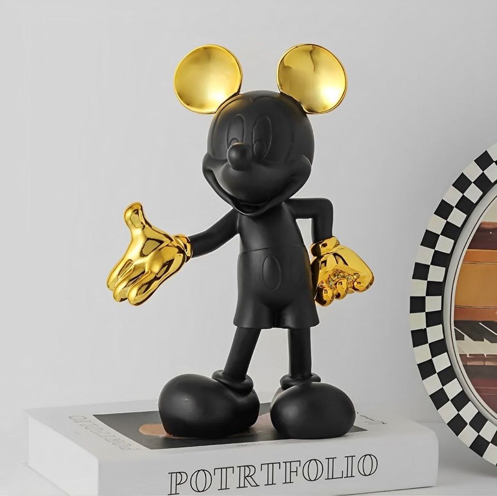 Estátua Mickey Mouse - Dourado