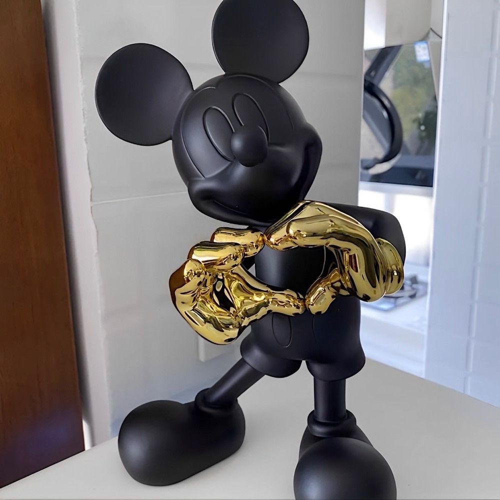 Estátua Mickey Mouse - Love Black