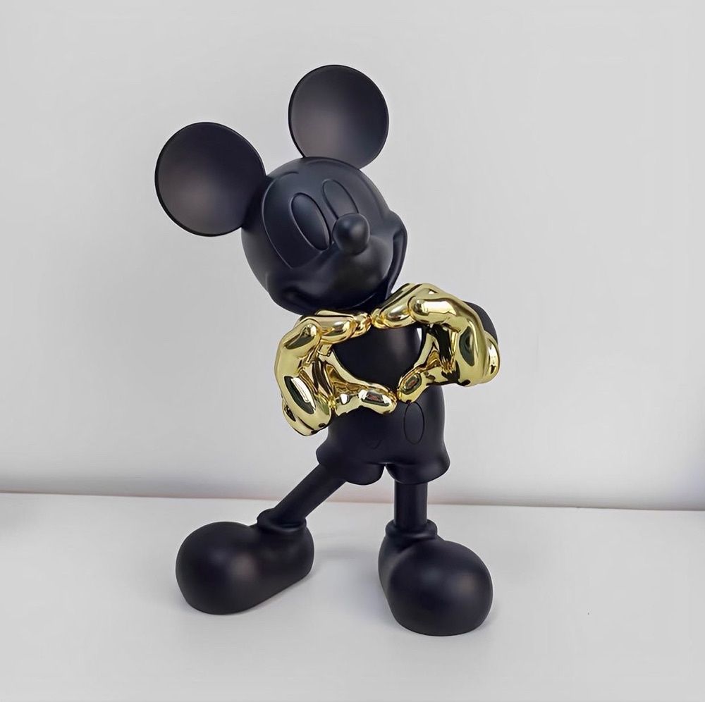 Estátua Mickey Mouse - Love Black