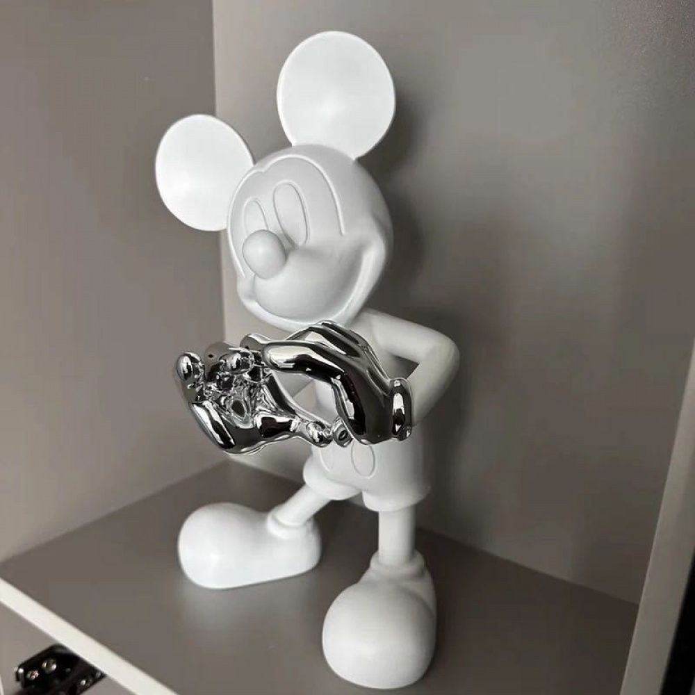 Estátua Mickey Mouse - Love White