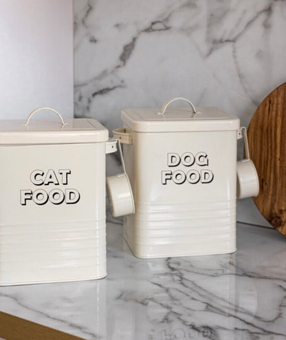 Recipiente para Ração de Cachorro e Gato de Metal
