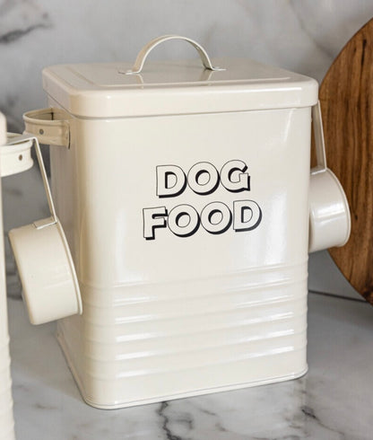 Recipiente para Ração de Cachorro e Gato de Metal