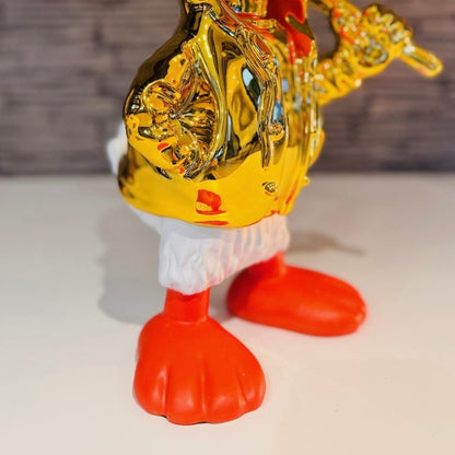 Estátua Pato Donald Baseball de Resina