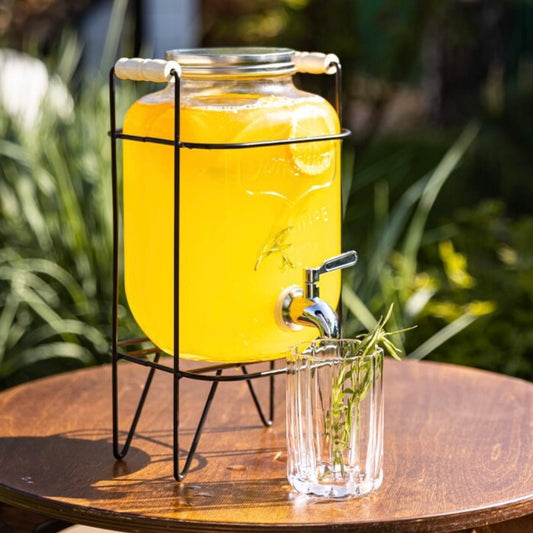 Suqueira de Vidro com Suporte - 4L