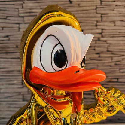 Estátua Pato Donald Baseball de Resina