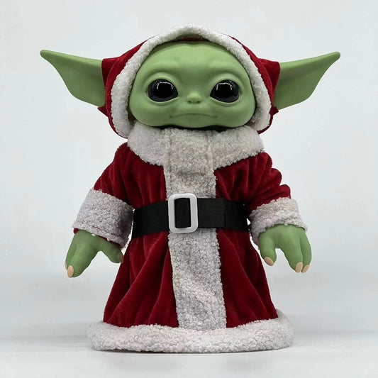 Estátua Baby Yoda Papai Noel - Natal