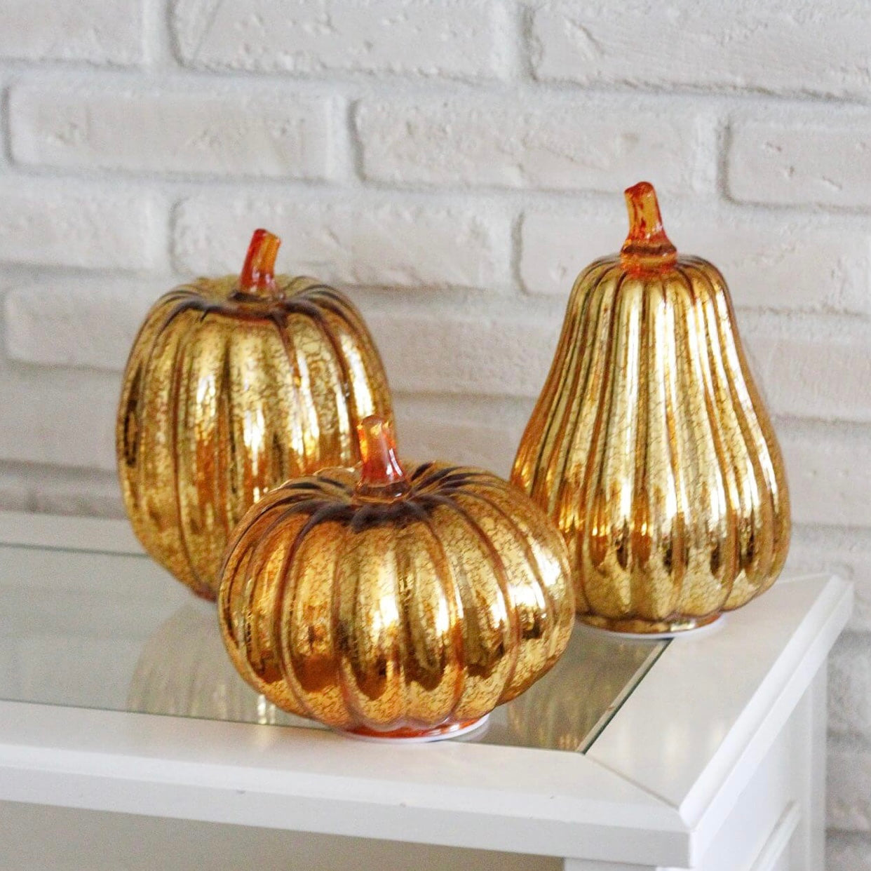 Decoração de Abóboras Brilhantes