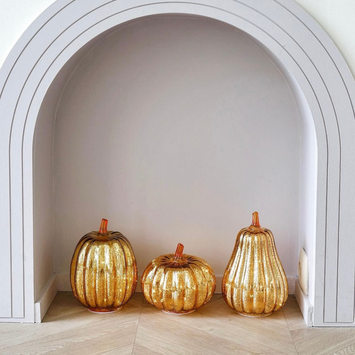Decoração de Abóboras Brilhantes