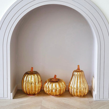 Decoração de Abóboras Brilhantes