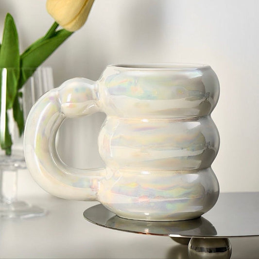 Caneca Bolhas em Cerâmica