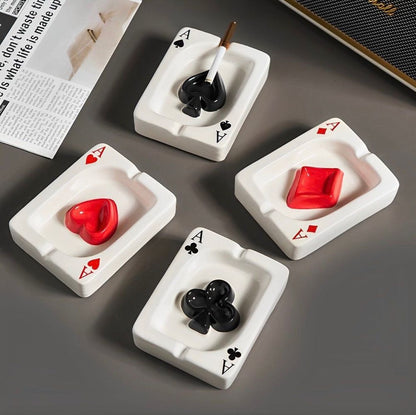 Cinzeiro de Poker em Cerâmica