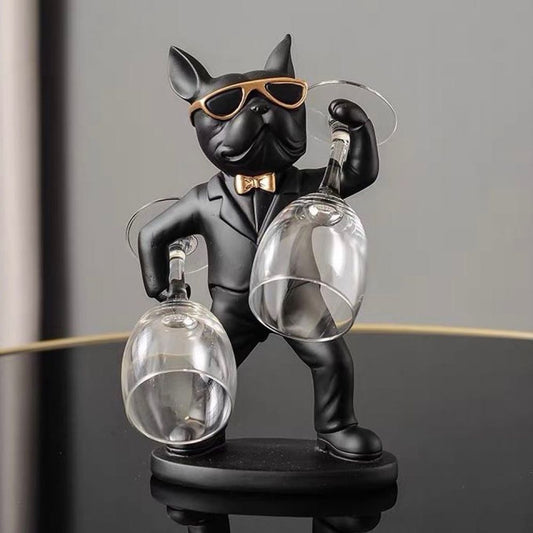 Estátua Bulldog Porta Taças