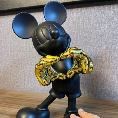 Estátua Mickey Mouse - Love Black