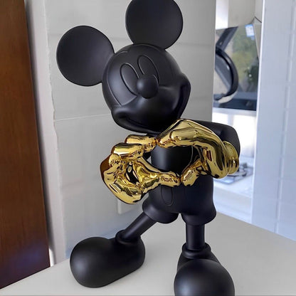 Estátua Mickey Mouse - Love Black