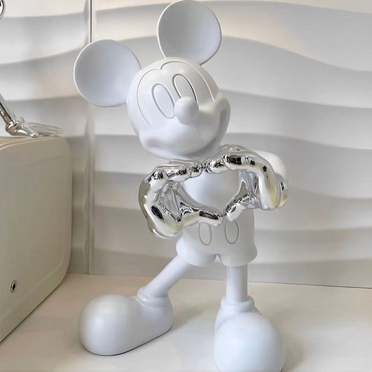 Estátua Mickey Mouse - Love White