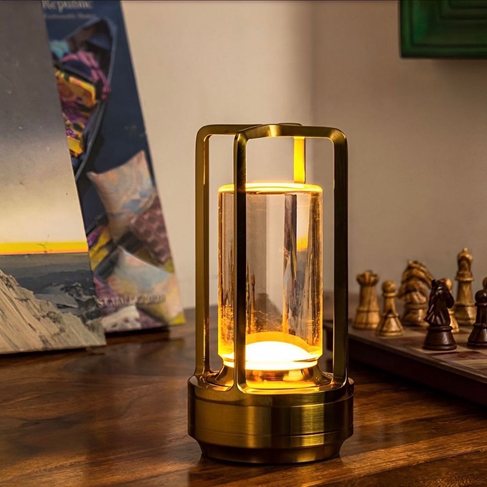 Luminária Portátil de Cristal