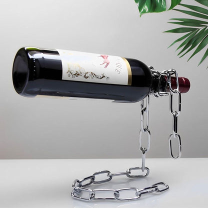 Porta Vinho Corrente Flutuante de Ferro