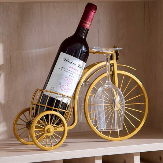Suporte de Vinho Retrô de Ferro