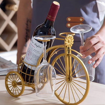 Suporte de Vinho Retrô de Ferro