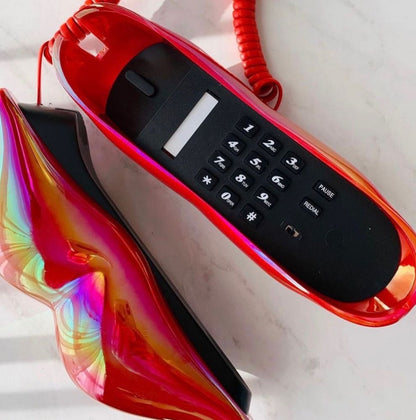 Telefone Lábios Decorativo