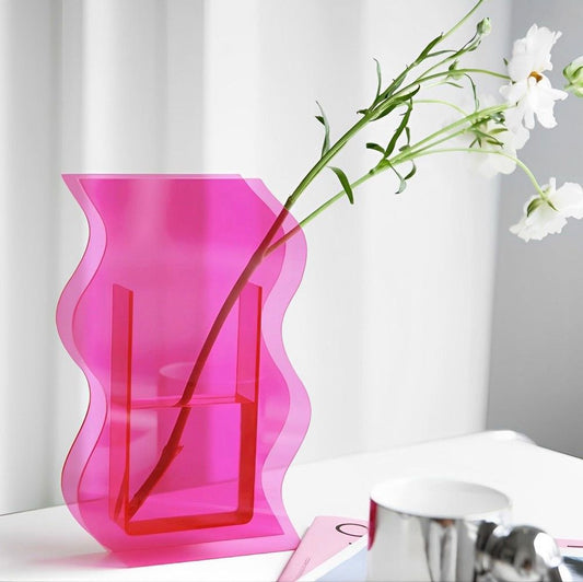 Vaso de Acrílico Rosa