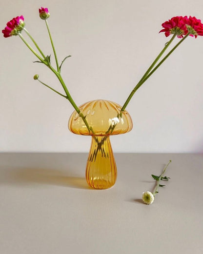 Vaso de Vidro Cogumelo