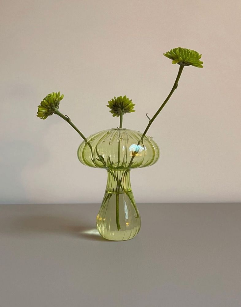 Vaso de Vidro Cogumelo