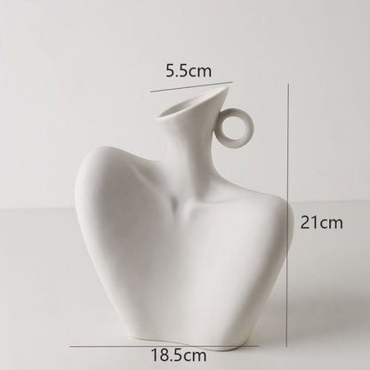 Vaso Girl Human em Cerâmica